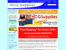 Tablet Screenshot of hcgsupplies.com